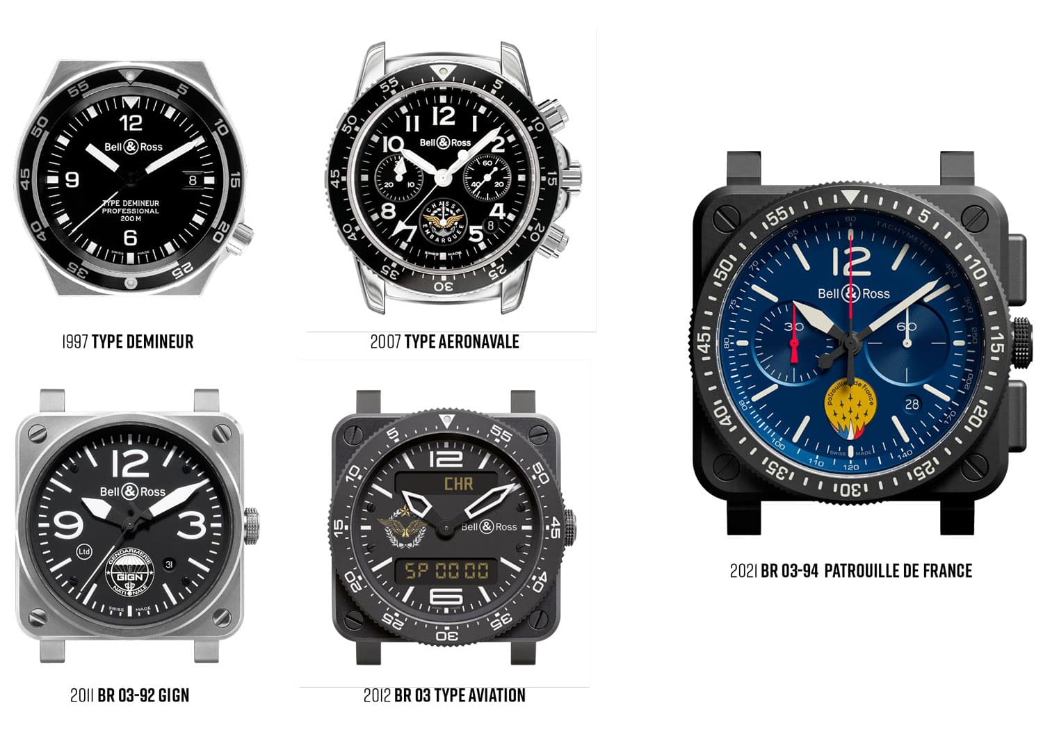 Bell & Ross Patrouille de France Watch at Goldfinger Jewelries Saint-Martin, Sint-Maarten et Saint-Barthélemy