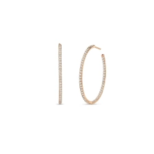 Roberto Coin The Perfect Diamond Hoop - Goldfinger