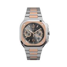 Bell & Ross BR-05 Chrono Grey Steel & Gold - Goldfinger Jewelry