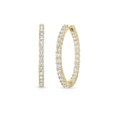 Roberto Coin The Perfect Diamond Hoop - Goldfinger