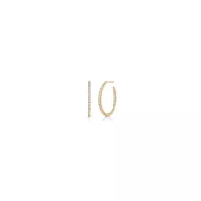 Roberto Coin The Perfect Diamond Hoop - Goldfinger