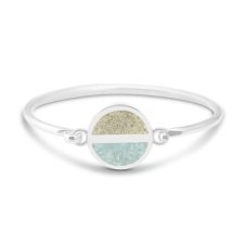 Dune  Luxe Horizon Bracelet Larimar and Sand - Goldfinger
