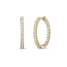 Roberto Coin The Perfect Diamond Hoop - Goldfinger