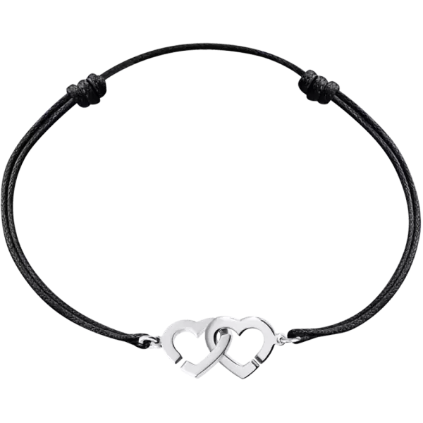 Dinh Van Double Coeur R9 cord bracelet 345107