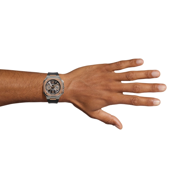 Bell & Ross BR-05 Chrono Grey Steel & Gold - Goldfinger Jewelry