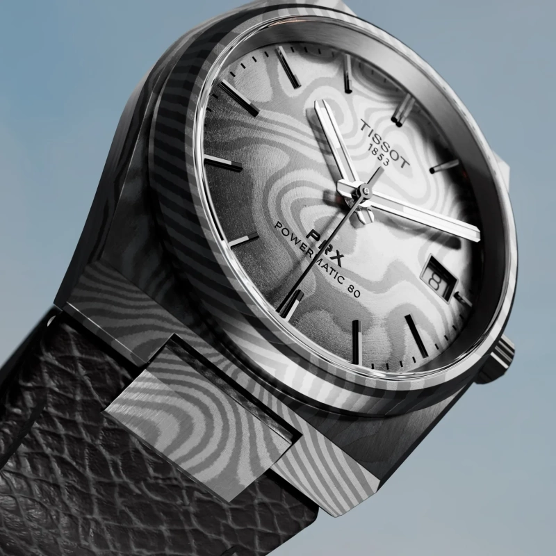 Tissot PRX Damascus Steel 38mm - Goldfinger Jewelry - St Maarten, St Barth, St Martin 