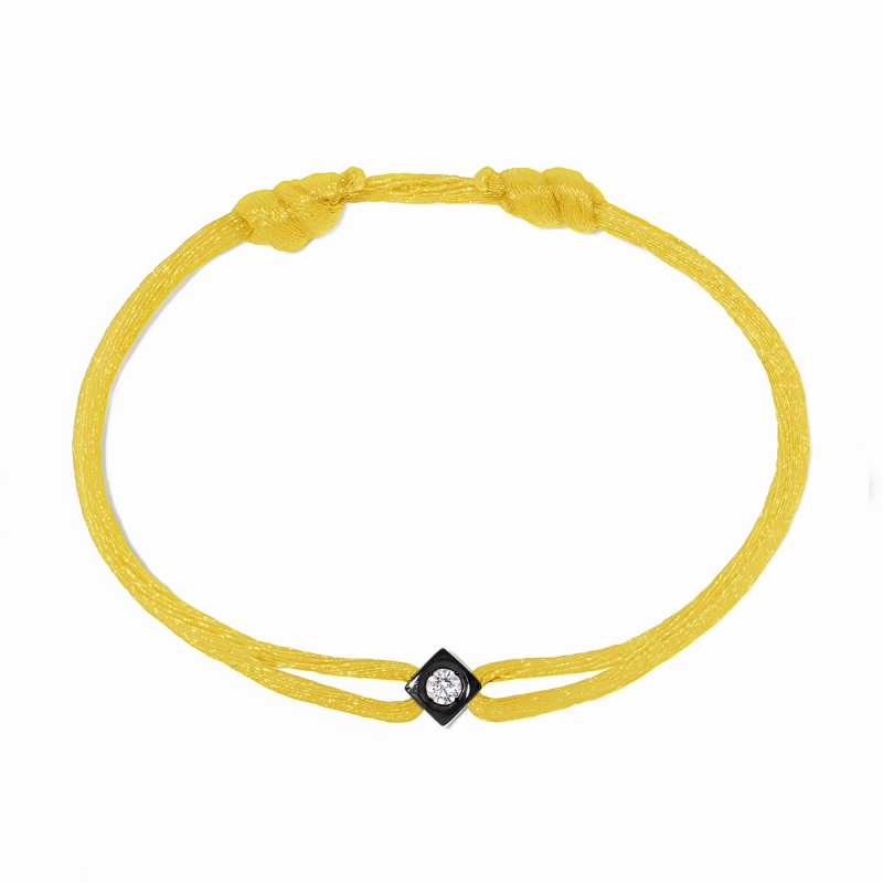Dinh Van Le Cube Diamant cord bracelet - Goldfinger Jewelry