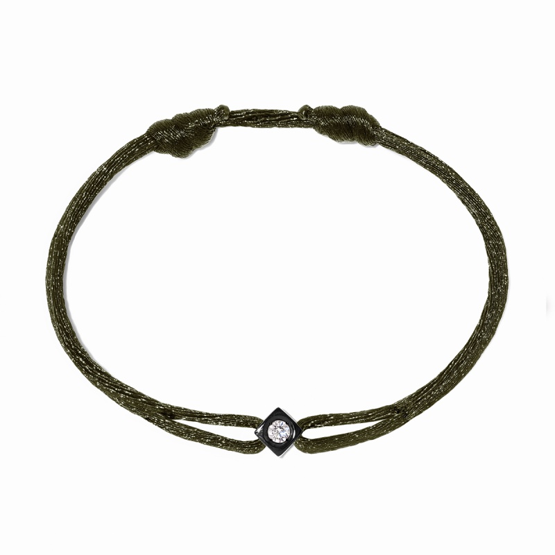 Dinh Van Le Cube Diamant cord bracelet - Goldfinger Jewelry