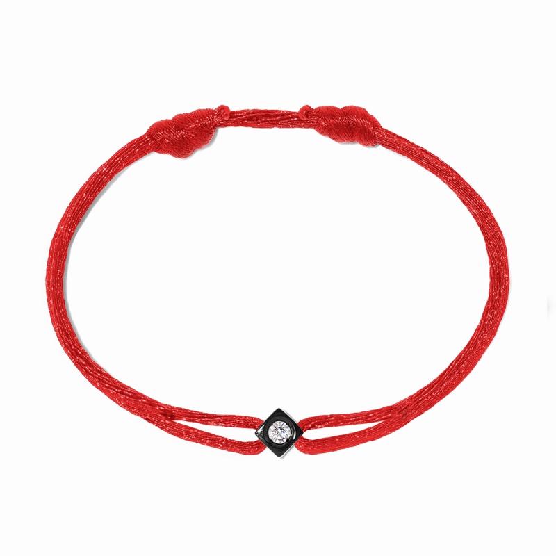 Dinh Van Le Cube Diamant cord bracelet - Goldfinger Jewelry
