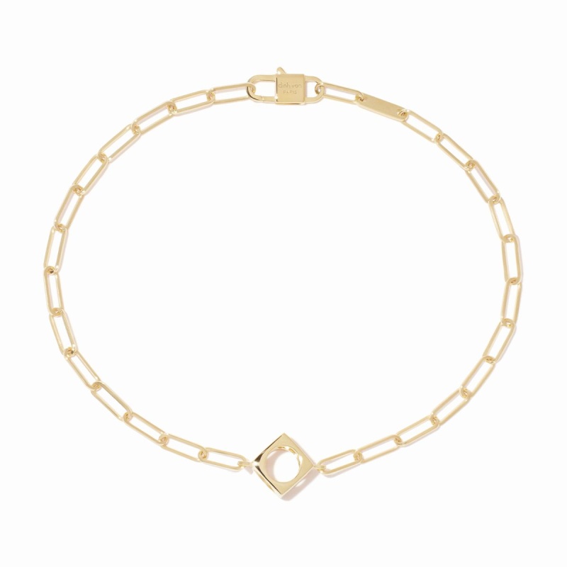 Dinh Van Le Pavé chain bracelet - Goldfinger
