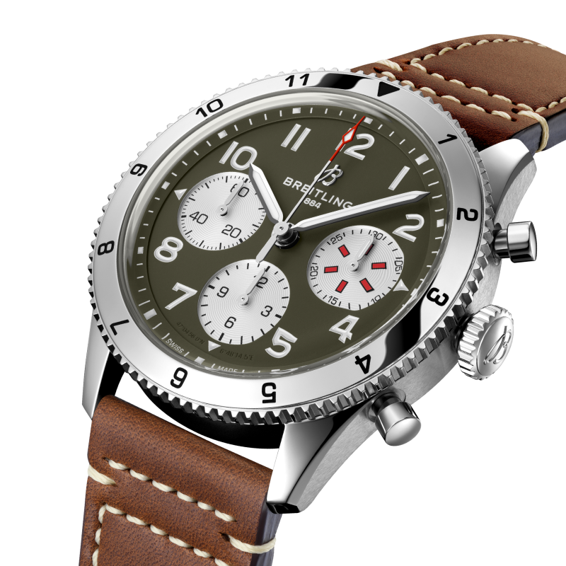 Breitling Classic AVI Chronograph 42 Curtiss Warhawk - Goldfinger