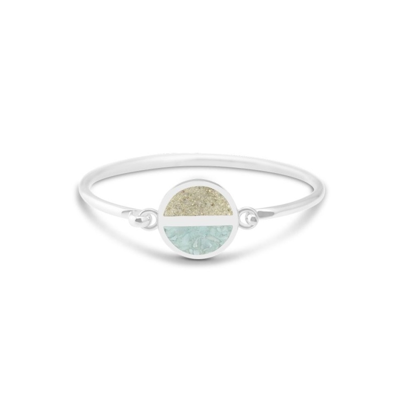 Dune  Luxe Horizon Bracelet Larimar and Sand - Goldfinger