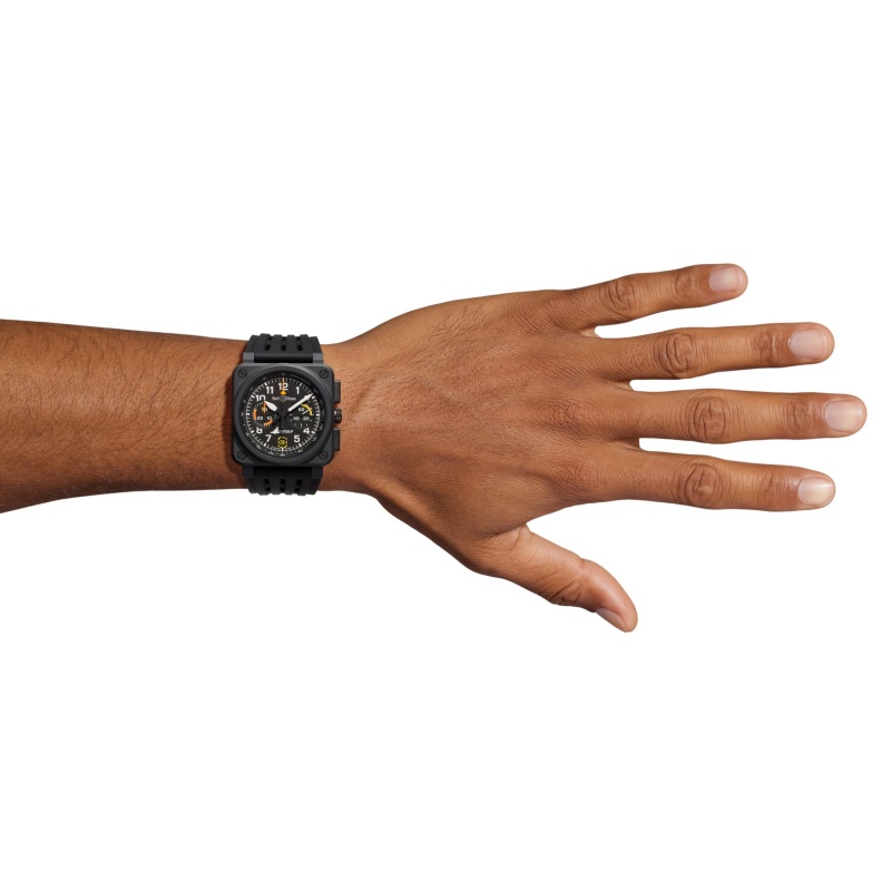 Bell & Ross BR-03 Chrono Rafale Solo Display - Goldfinger