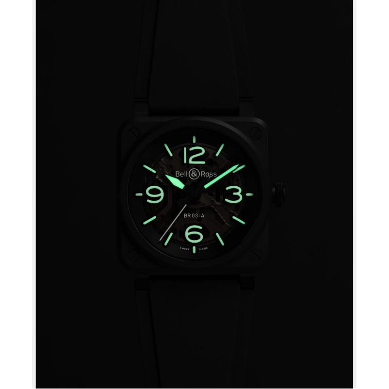 Bell & Ross BR-03 Skeleton Black Ceramic - Goldfinger Jewelry
