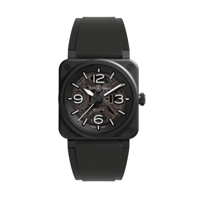 Bell & Ross BR-03 Skeleton Black Ceramic - Goldfinger Jewelry