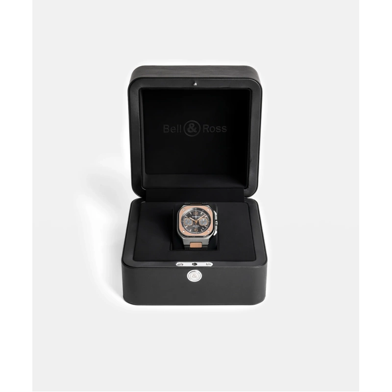 Bell & Ross BR-05 Chrono Grey Steel & Gold - Goldfinger Jewelry