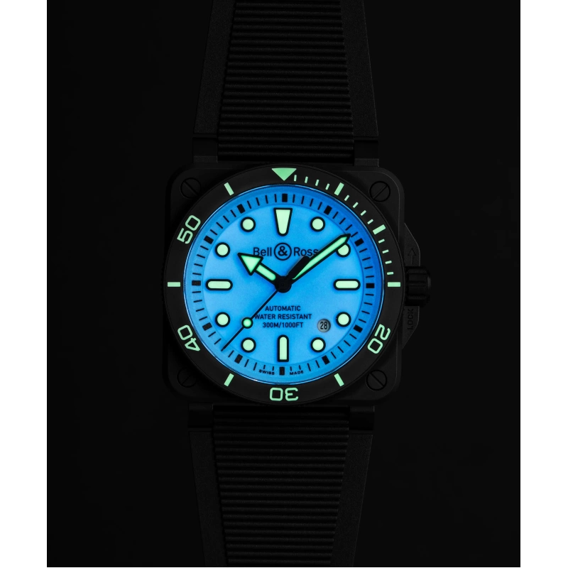 Bell & Ross  BR-03 Diver Full Lum Ceramic - Goldfinger Jewelry