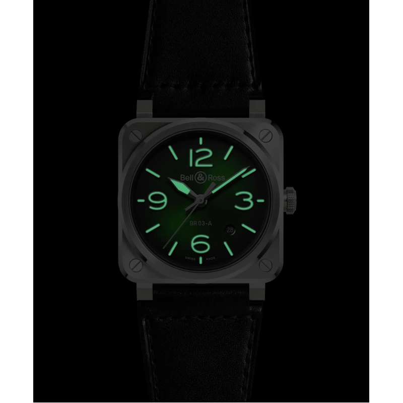 Bell & Ross BR-03 Green Steel - Goldfinger Jewelry