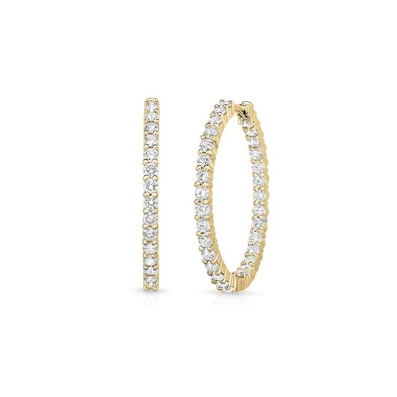 Roberto Coin The Perfect Diamond Hoop - Goldfinger