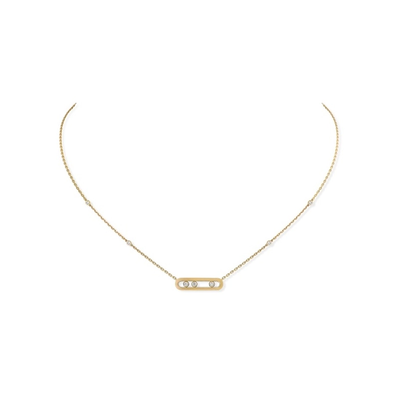 Messika Move Classique necklace in gold & diamonds - 04323 - Goldfinger ...