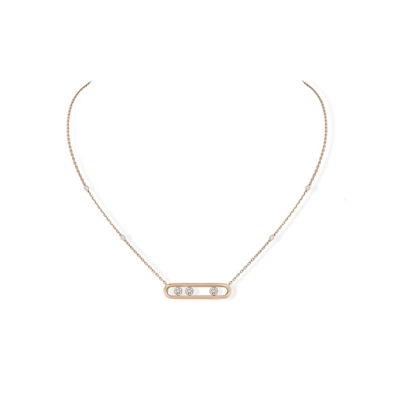 Messika Move Classique necklace in gold & diamonds - 03997 - Goldfinger ...