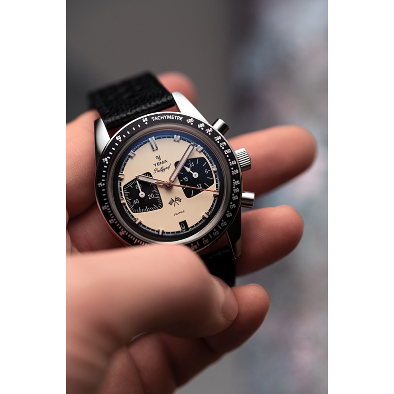 YEMA Rallygraf Meca-Quartz Panda - Goldfinger