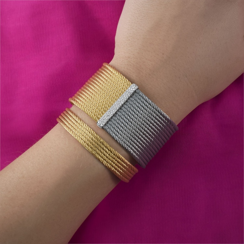 ALOR cable bracelet - Goldfinger