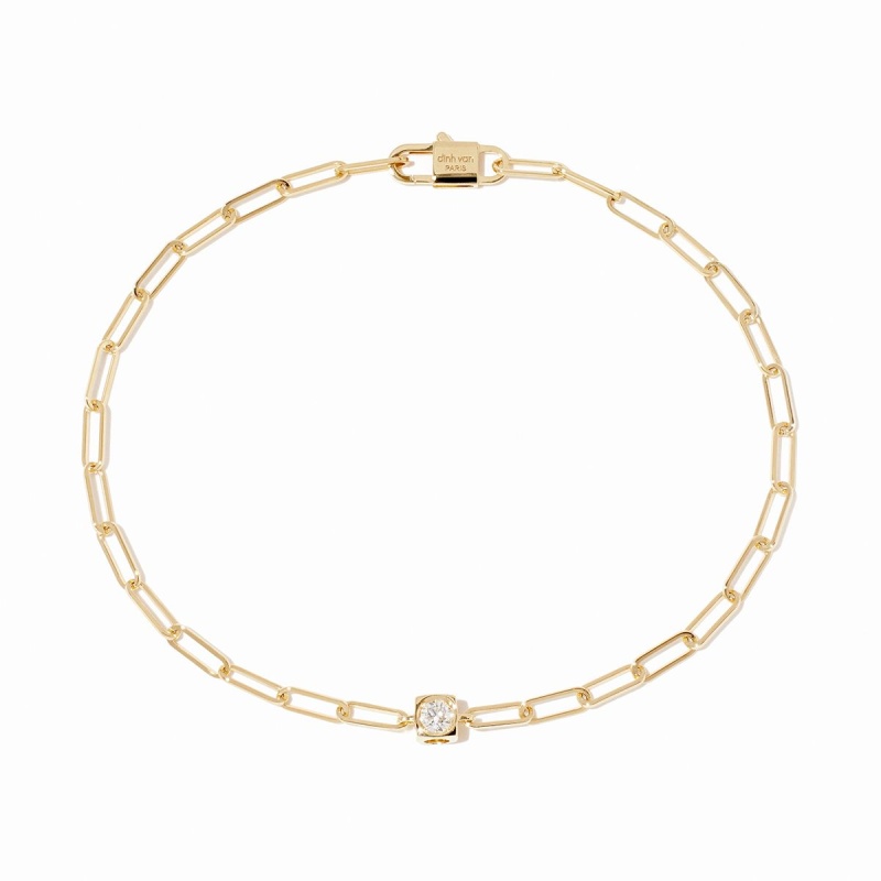 Dinh Van Le Cube Diamant bracelet - Goldfinger