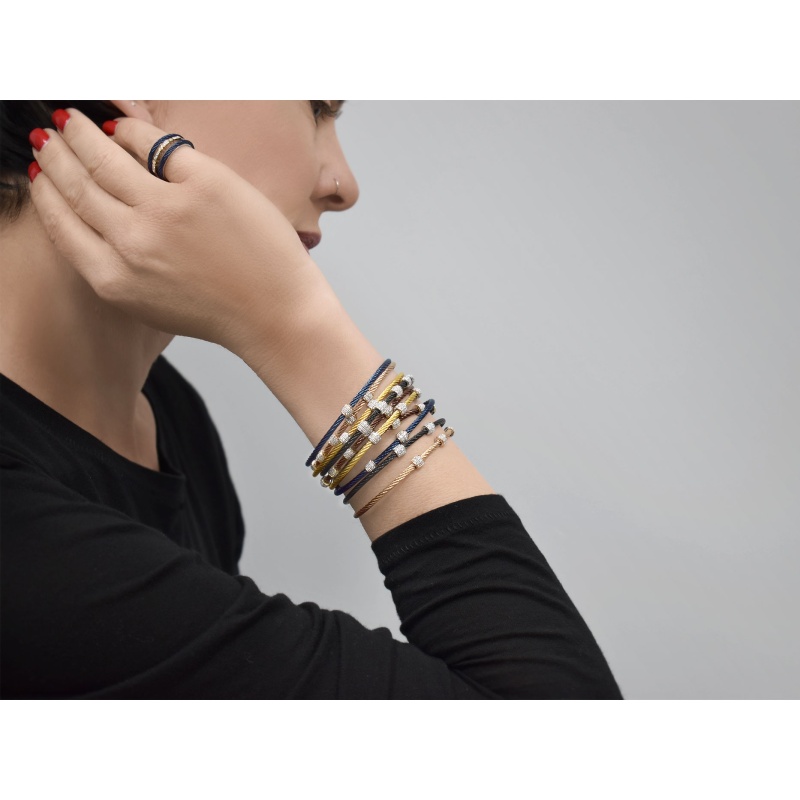 ALOR cable bracelet - Goldfinger
