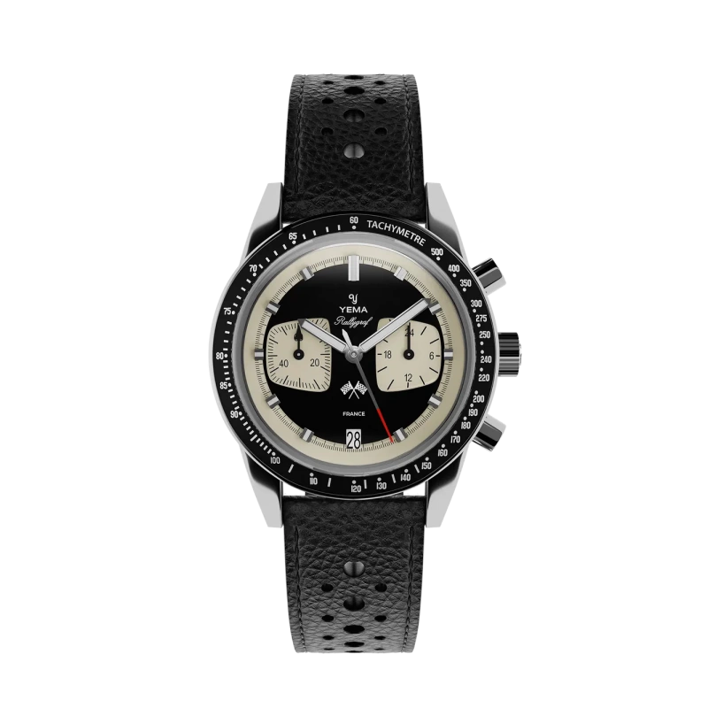 YEMA Rallygraf Meca-Quartz Reverse Panda - Goldfinger