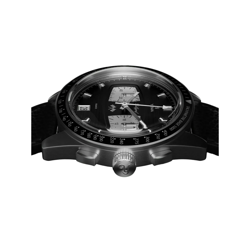 YEMA Rallygraf Meca-Quartz II Reverse Panda - Goldfinger