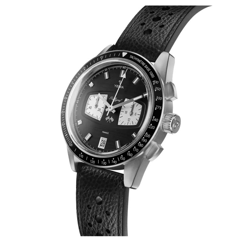 YEMA Rallygraf Meca-Quartz II Reverse Panda - Goldfinger