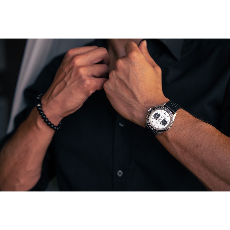 YEMA Rallygraf Meca-Quartz II Panda - Goldfinger